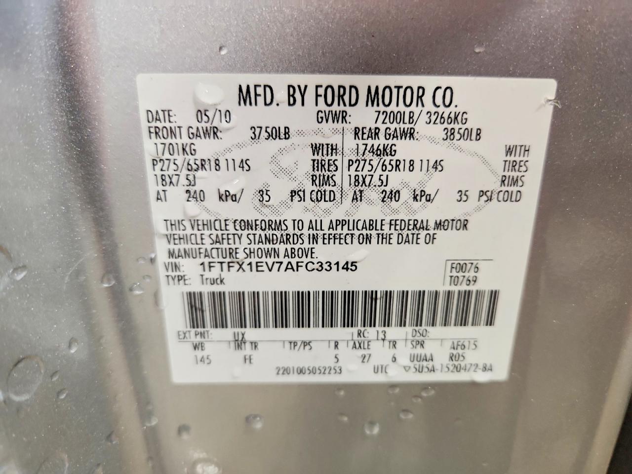 2010 FORD F-150