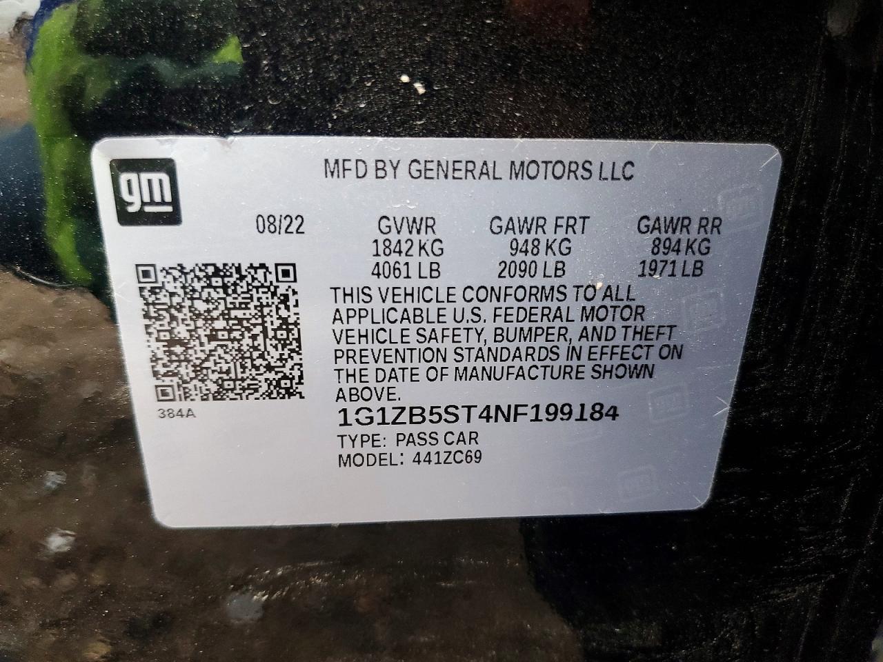 2022 CHEVROLET MALIBU