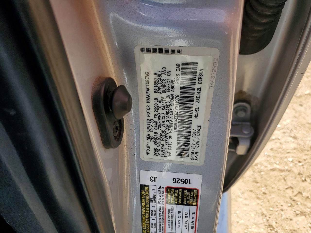 2010 TOYOTA COROLLA