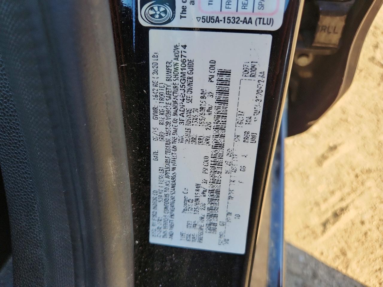 2016 FORD Fiesta