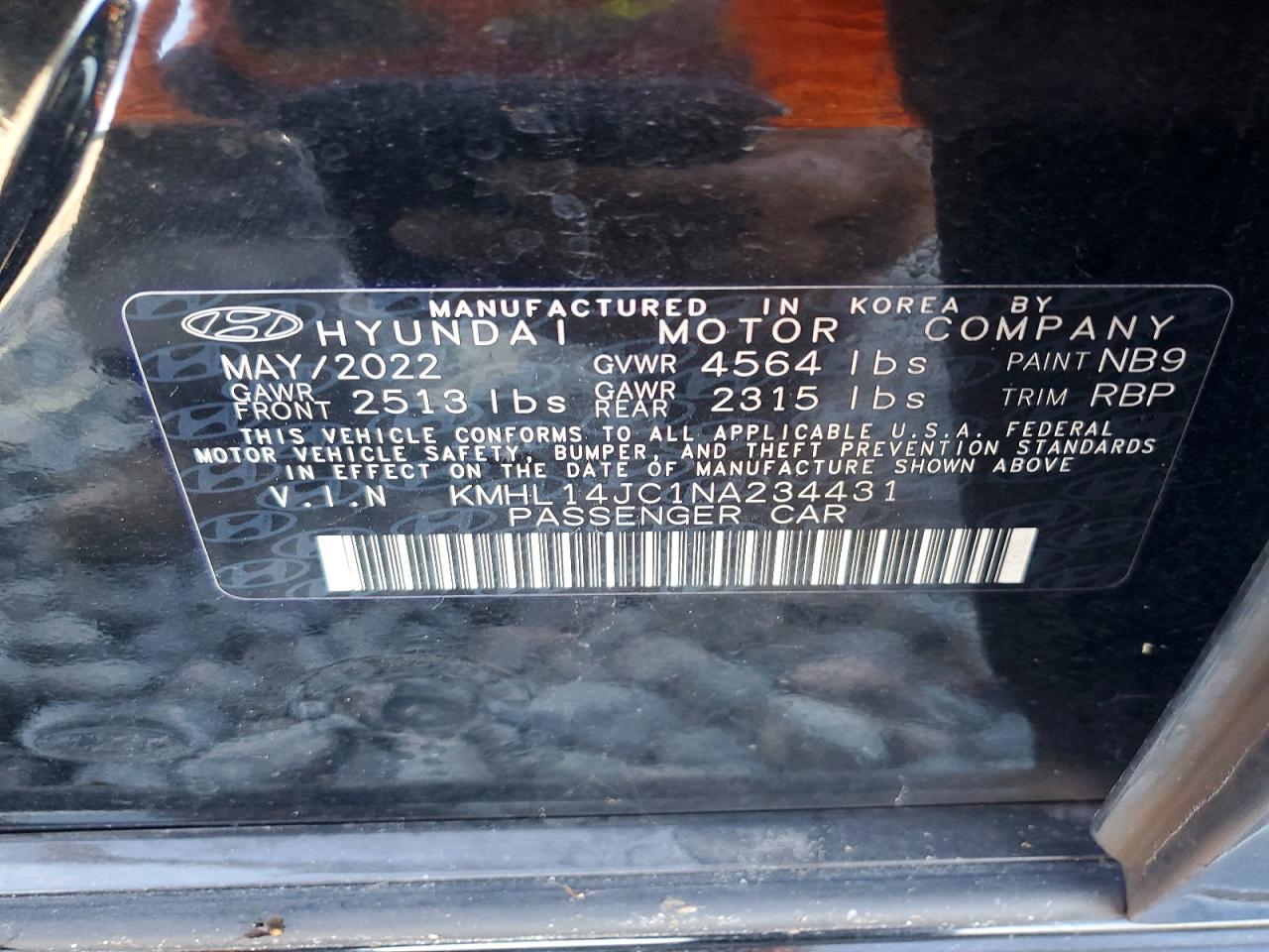2022 HYUNDAI SONATA