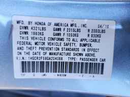 2016 HONDA ACCORD