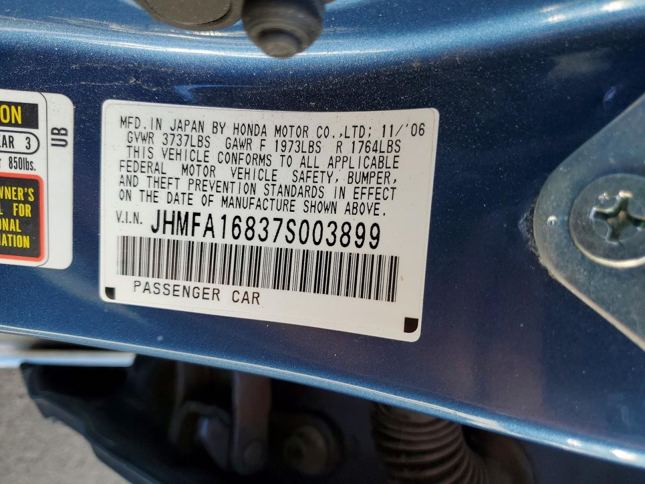 2007 HONDA CIVIC