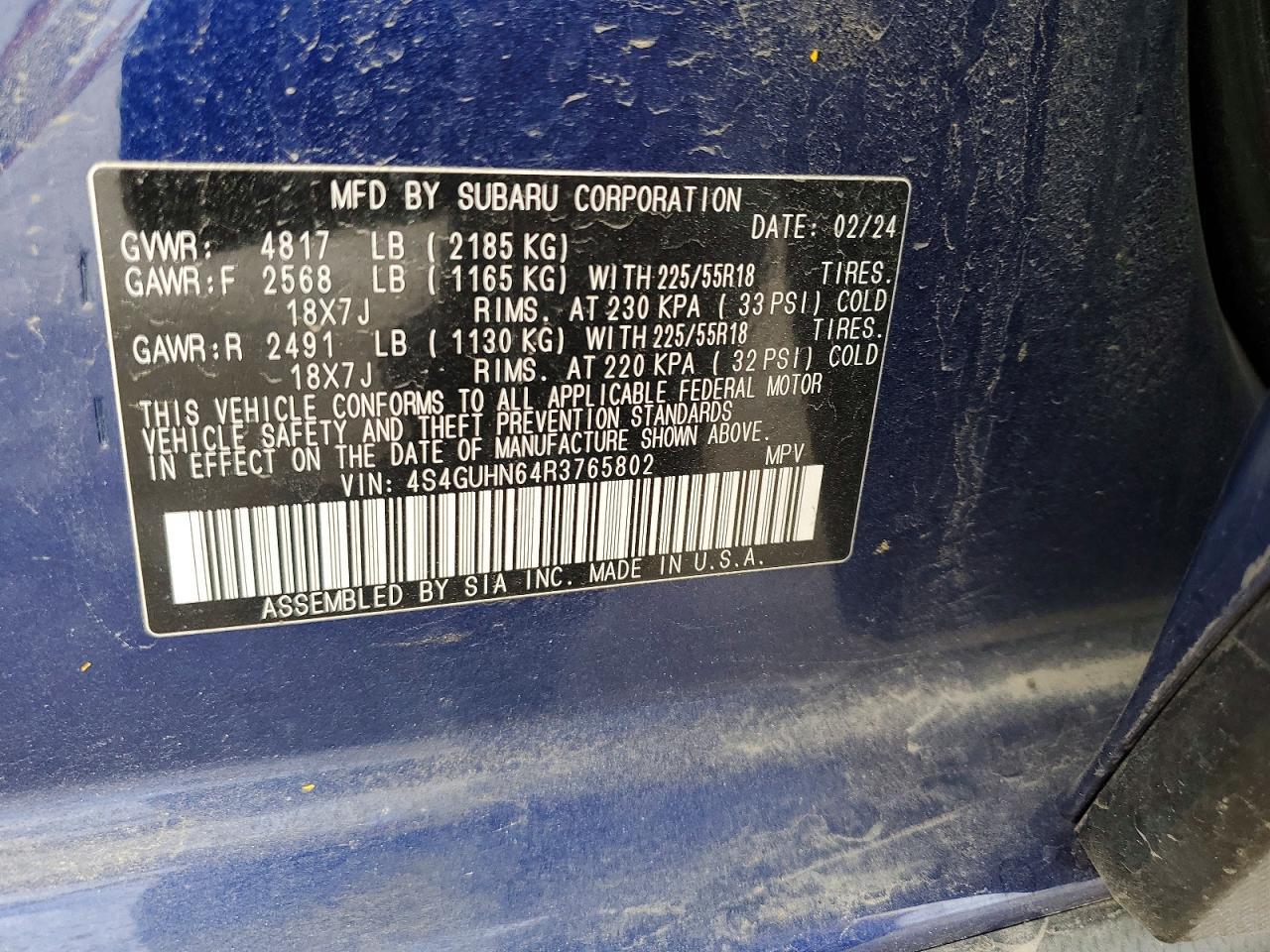 2024 SUBARU Crosstrek