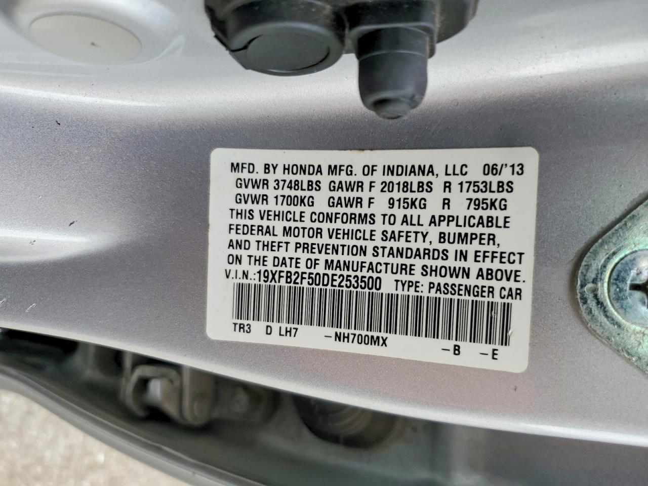 2013 HONDA CIVIC