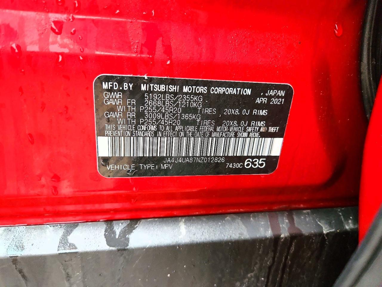2022 MITSUBISHI outlander