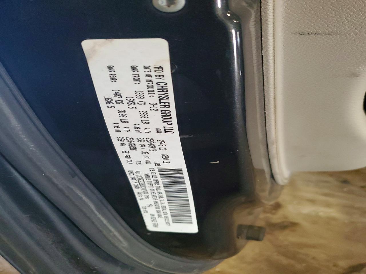 2012 DODGE GRAND CARAVAN