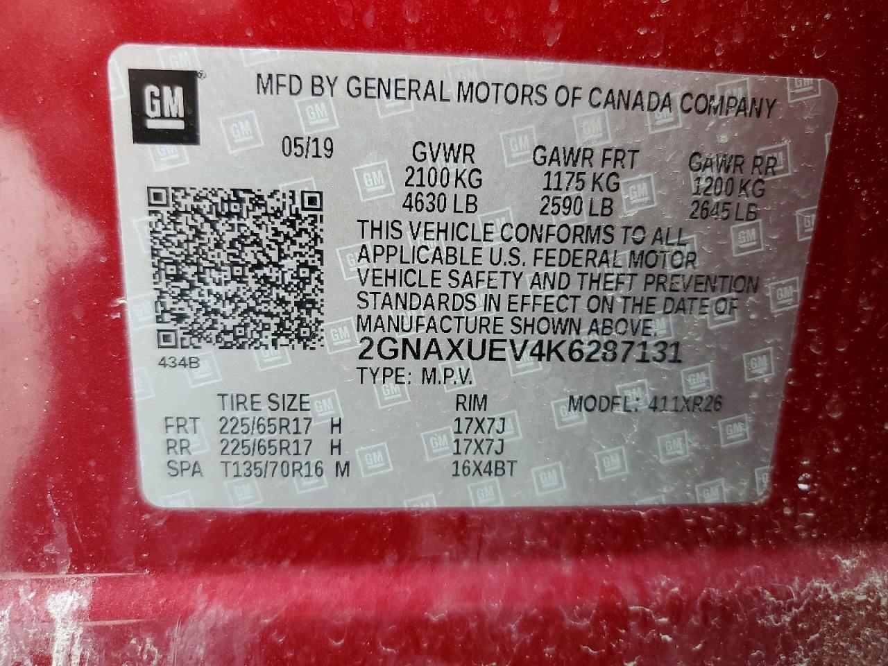 2019 CHEVROLET EQUINOX