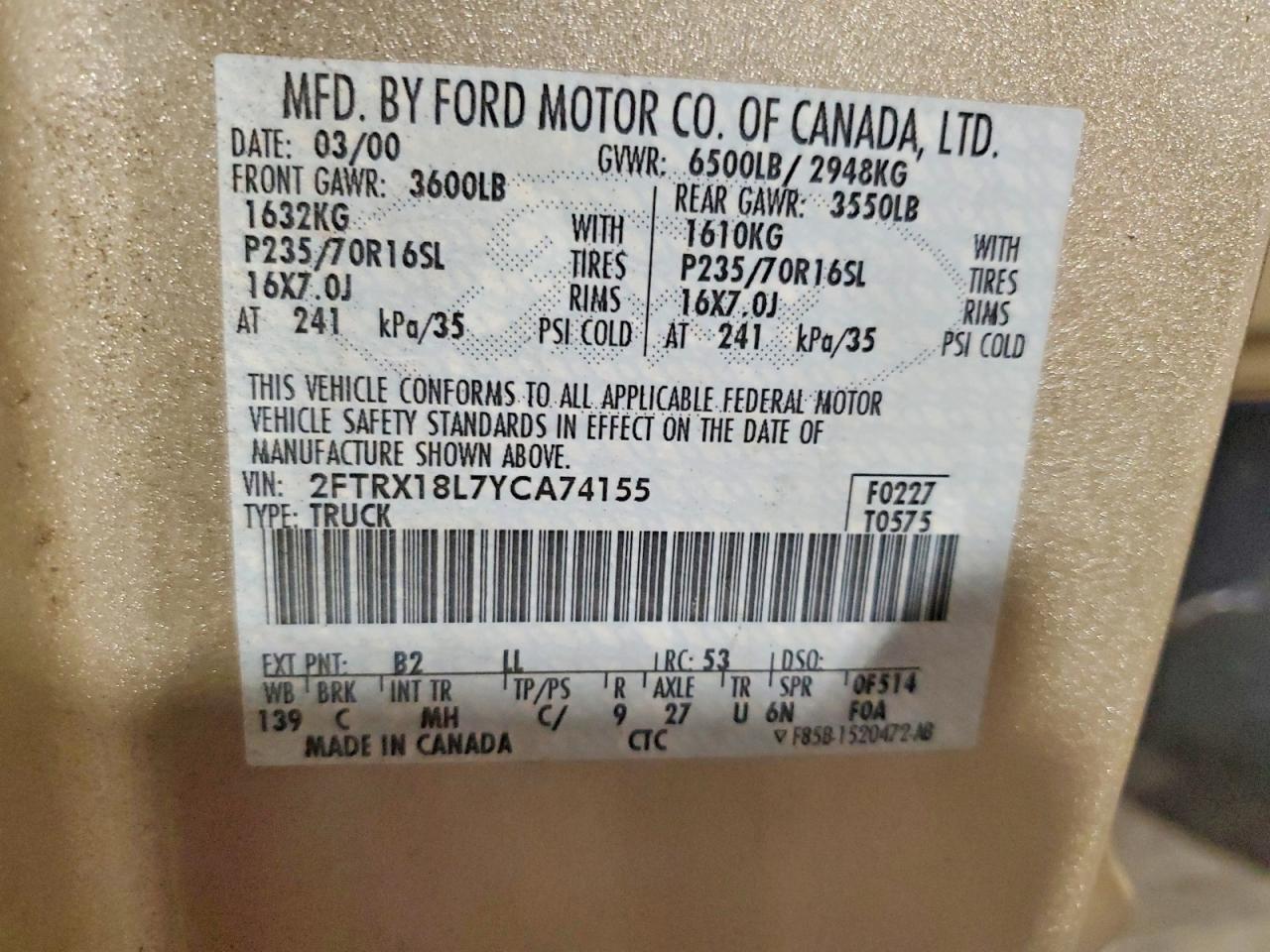 2000 FORD F-150 Lightning