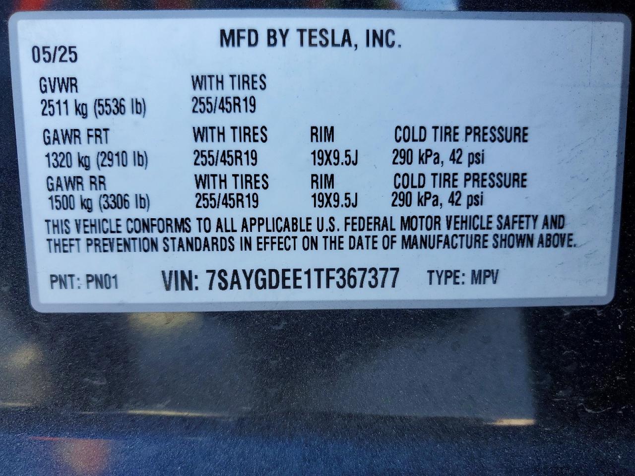 2026 TESLA MODEL Y