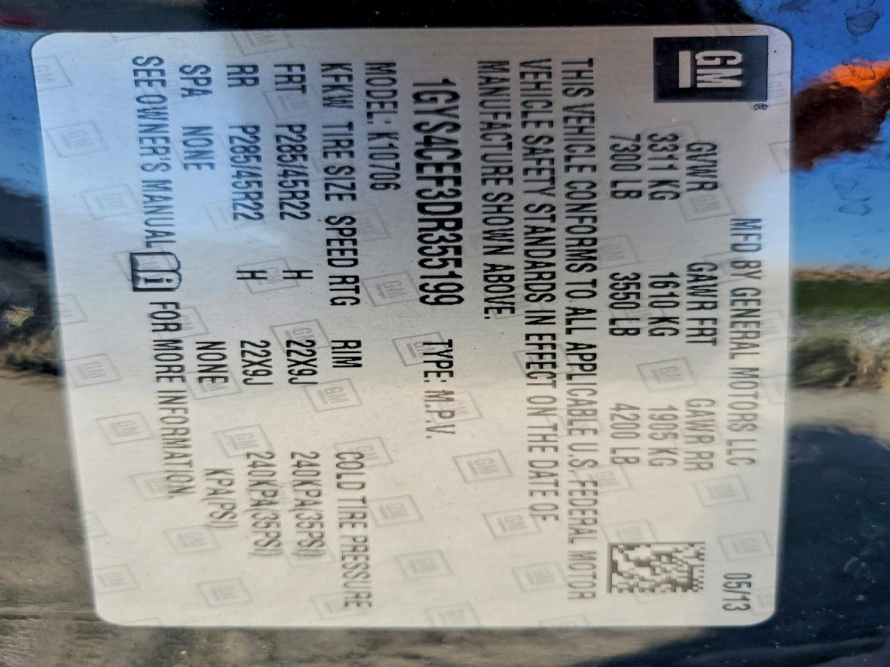 2013 CADILLAC ESCALADE