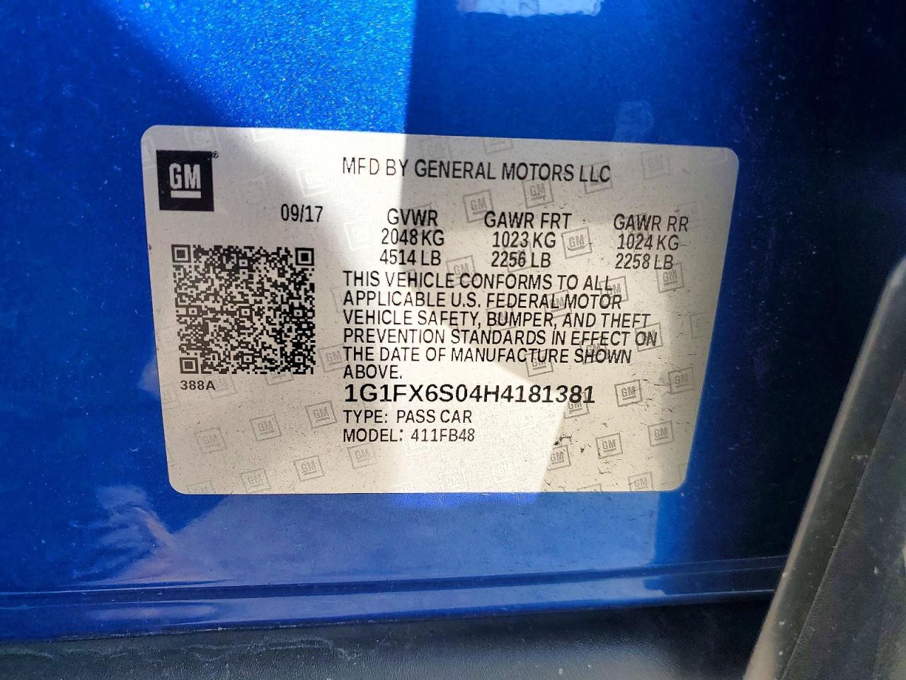 2017 CHEVROLET Bolt EV