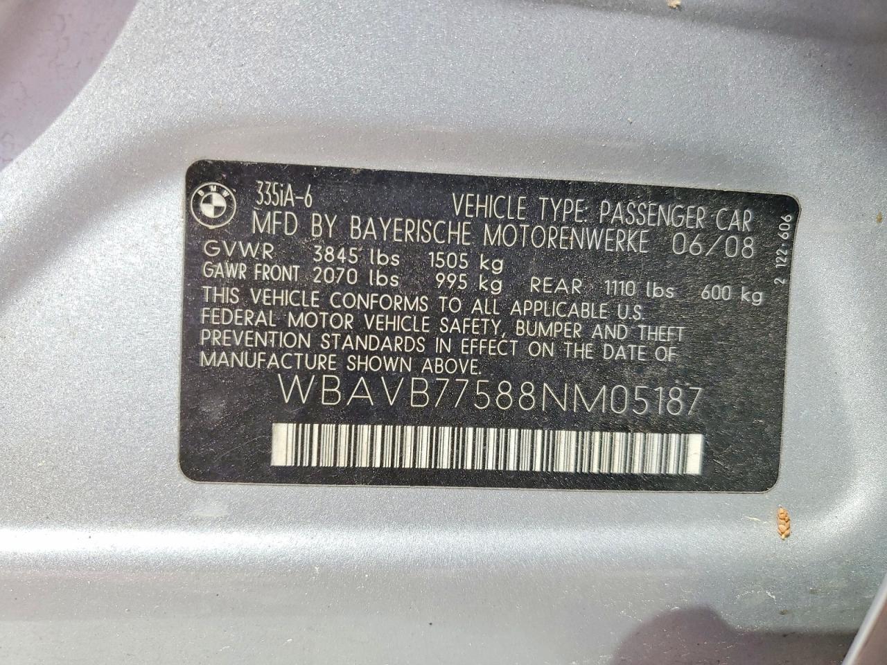 2008 BMW 3 SERIES