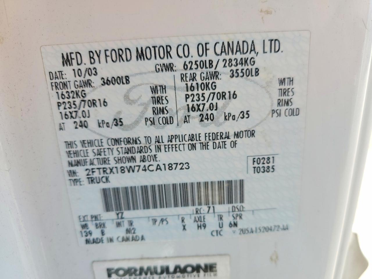 2004 FORD F-150