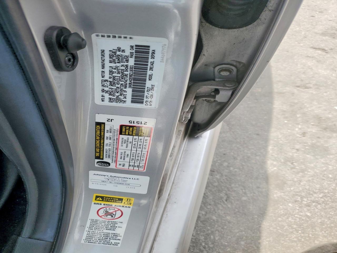 2009 TOYOTA COROLLA