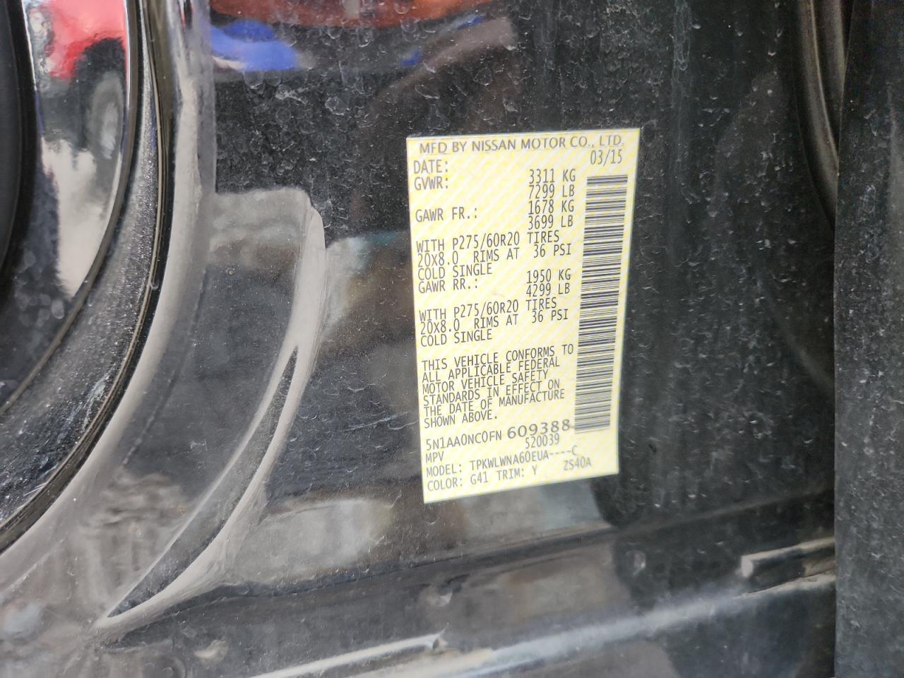 2015 NISSAN Armada