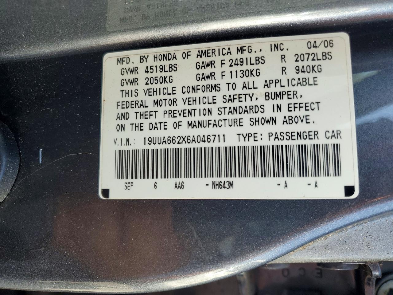 2006 ACURA 3.2 Tl