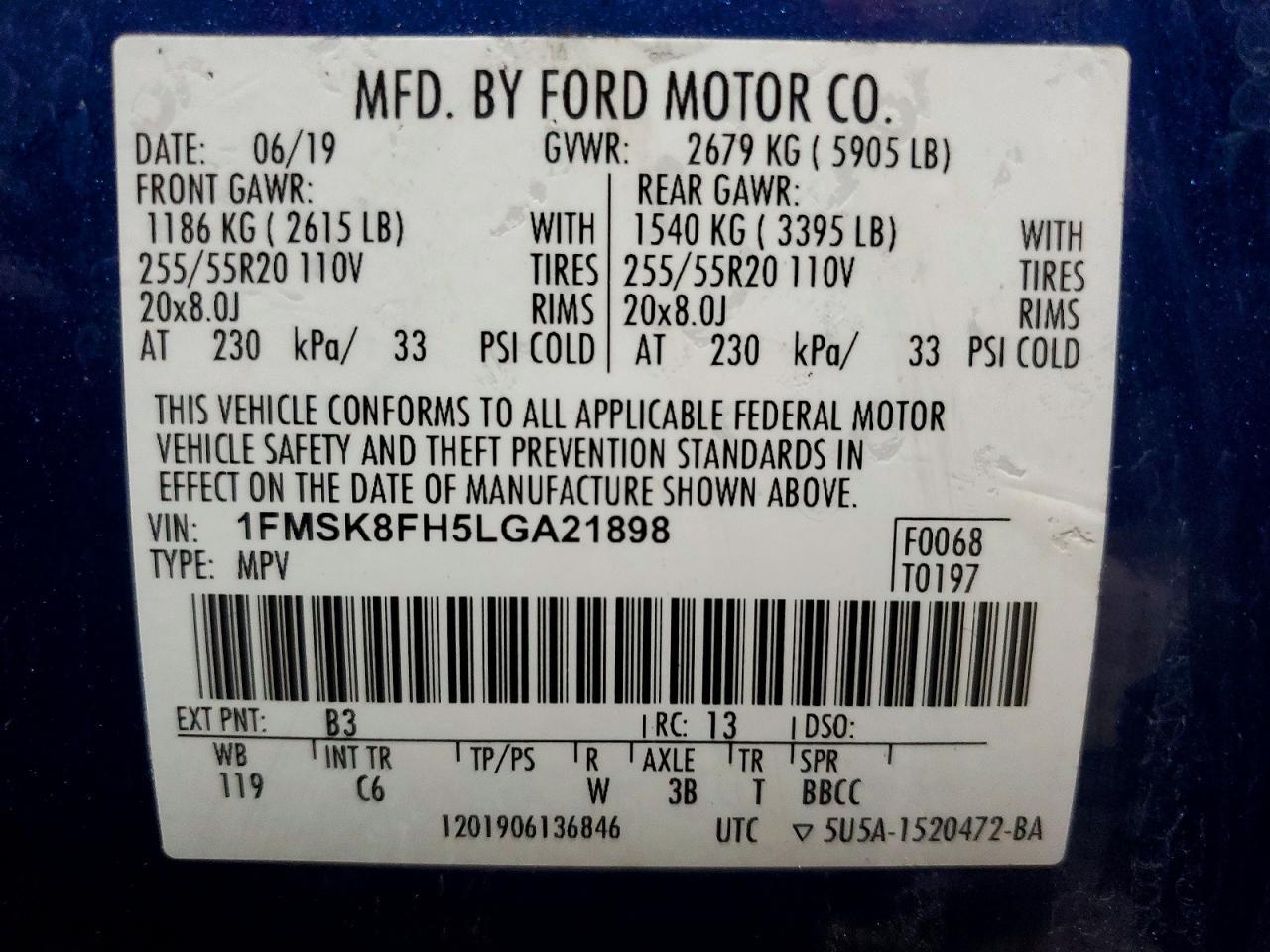 2020 FORD EXPLORER