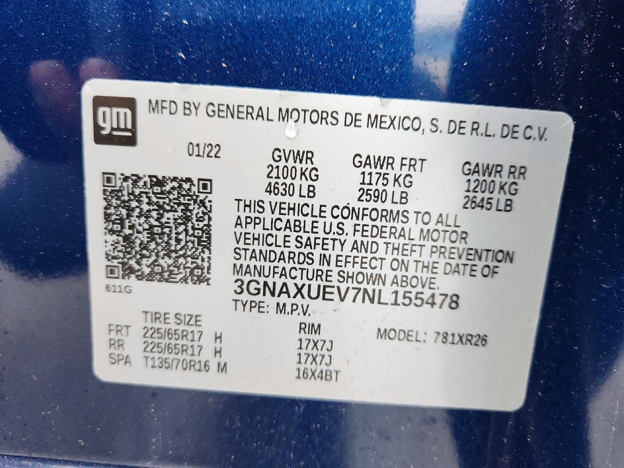 2022 CHEVROLET EQUINOX