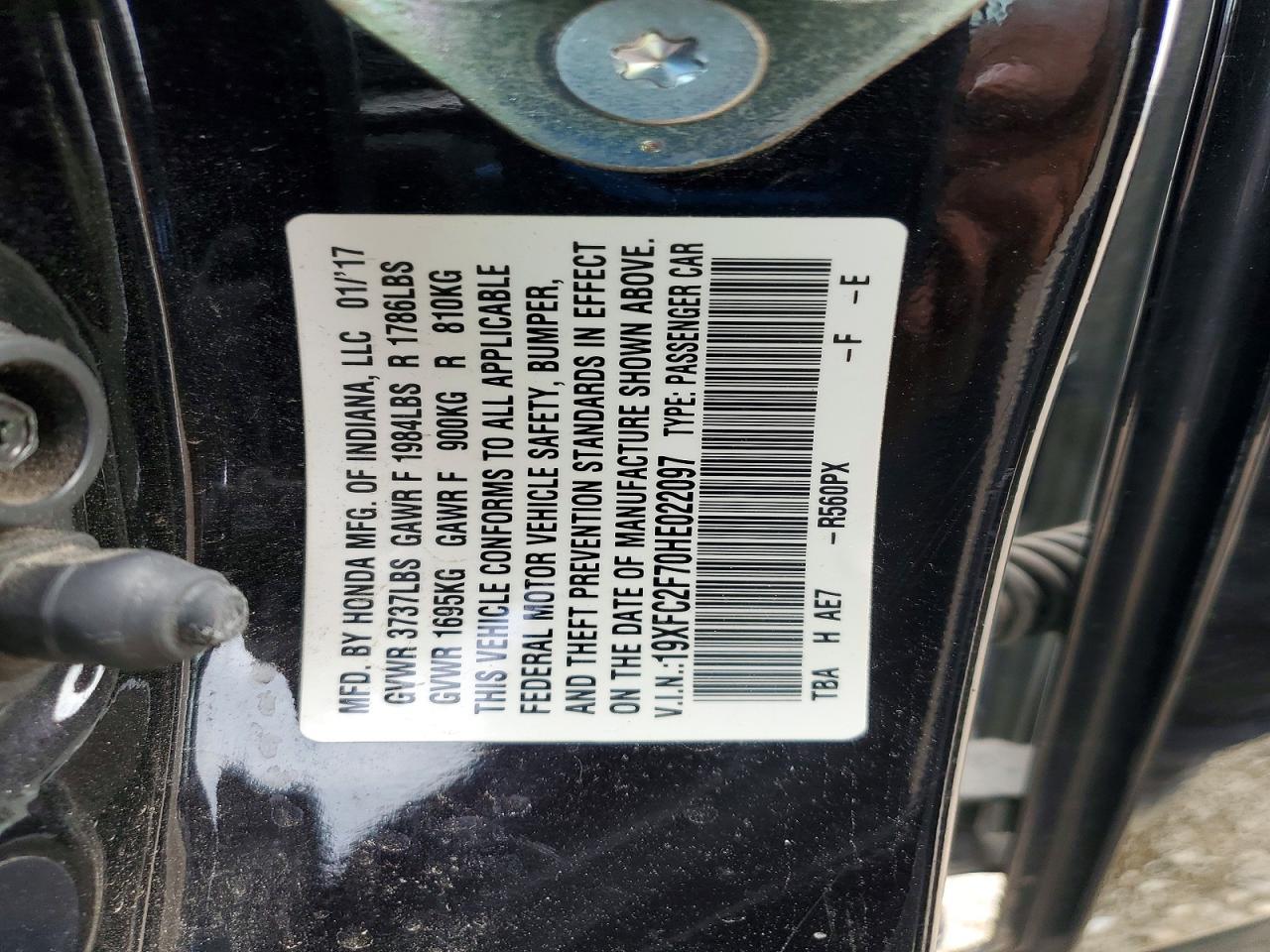 2017 HONDA CIVIC