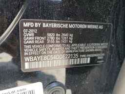 2013 BMW 7 series