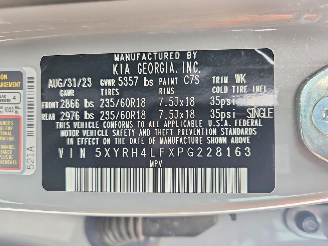 2023 KIA SORENTO