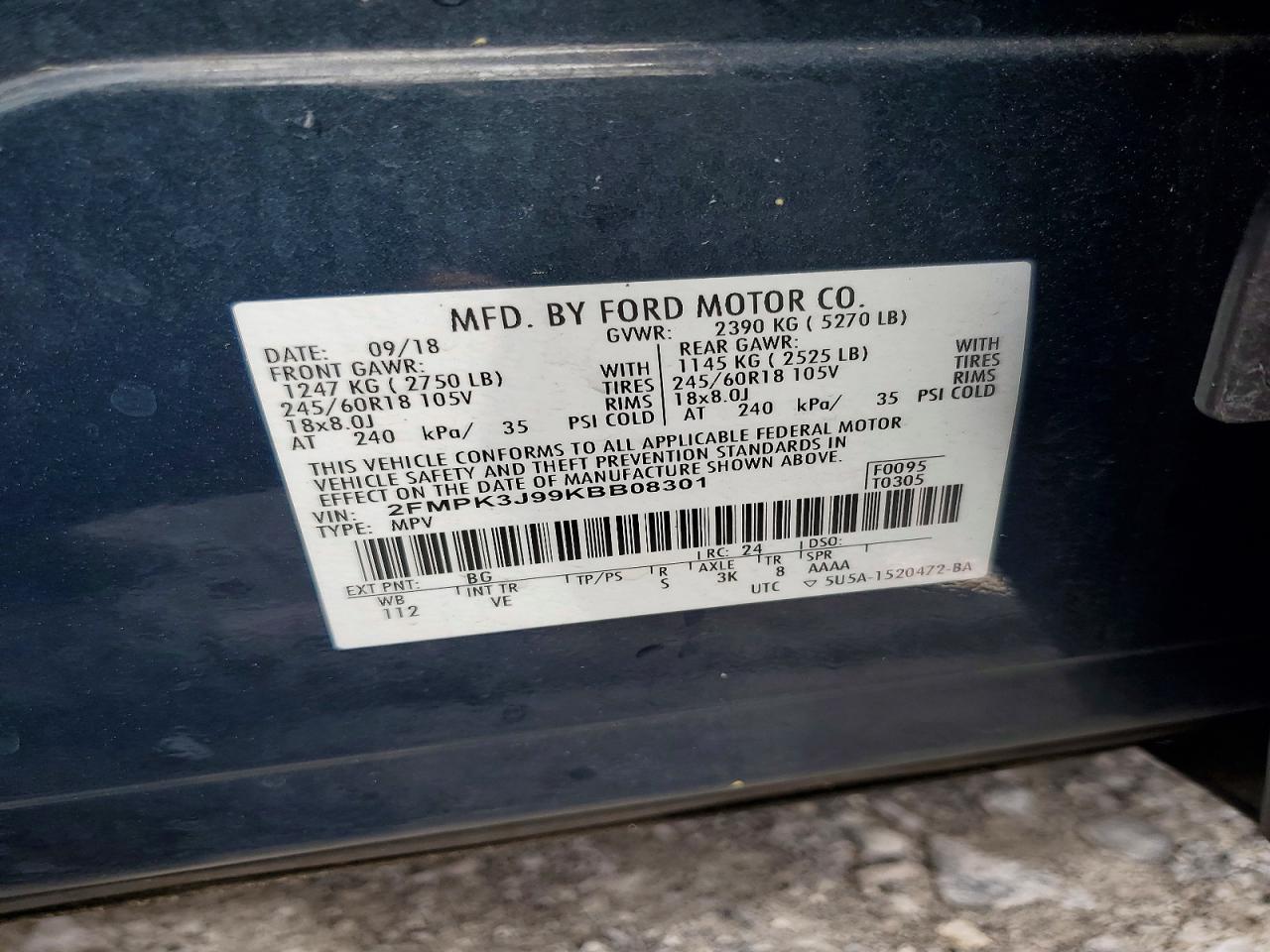 2019 FORD EDGE