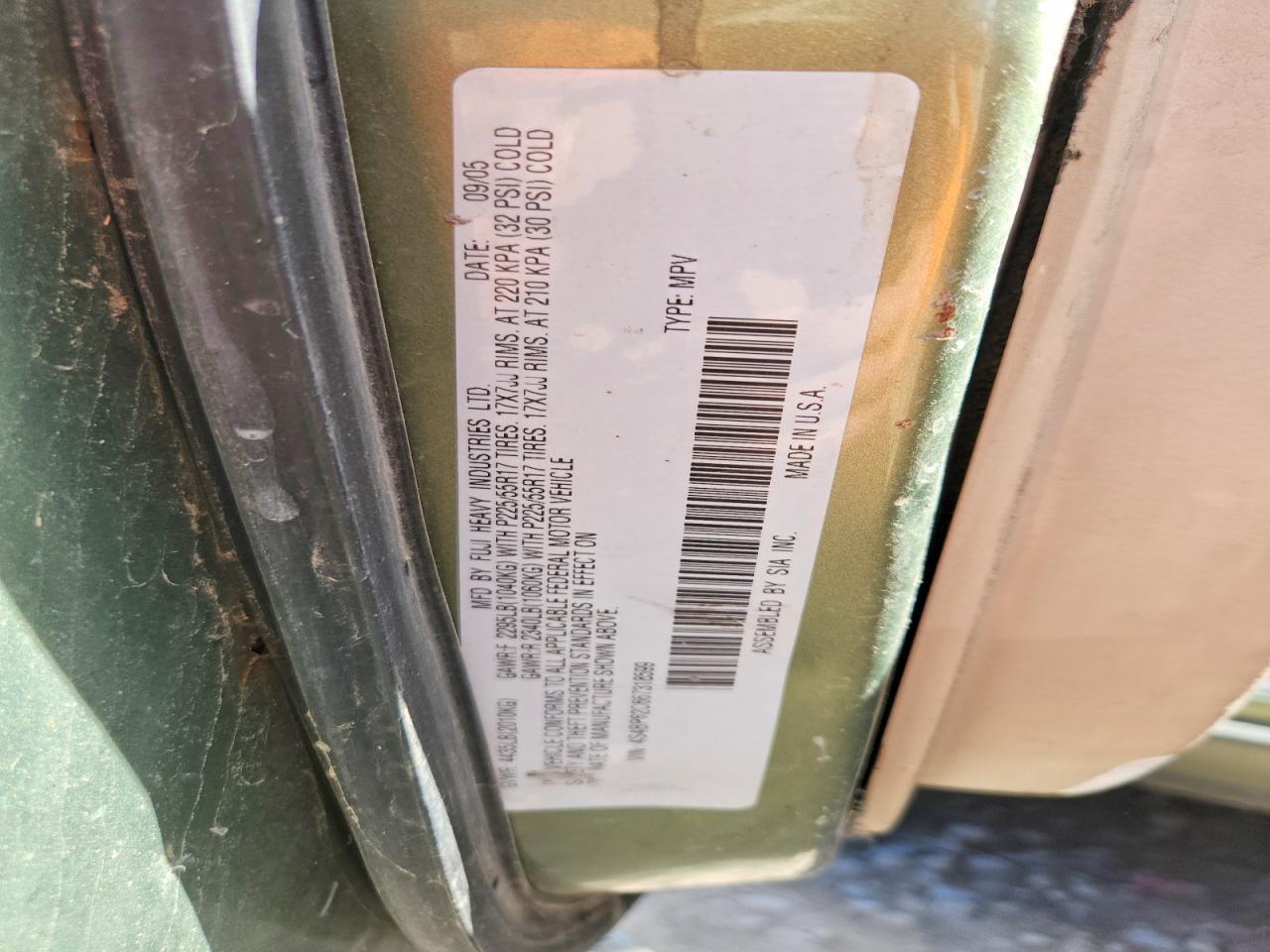 2006 SUBARU Legacy