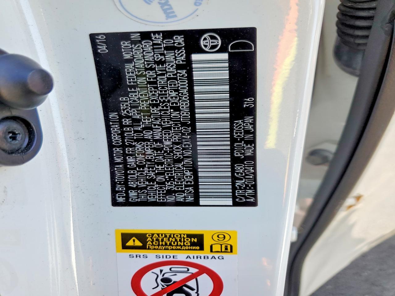 2016 TOYOTA Mirai