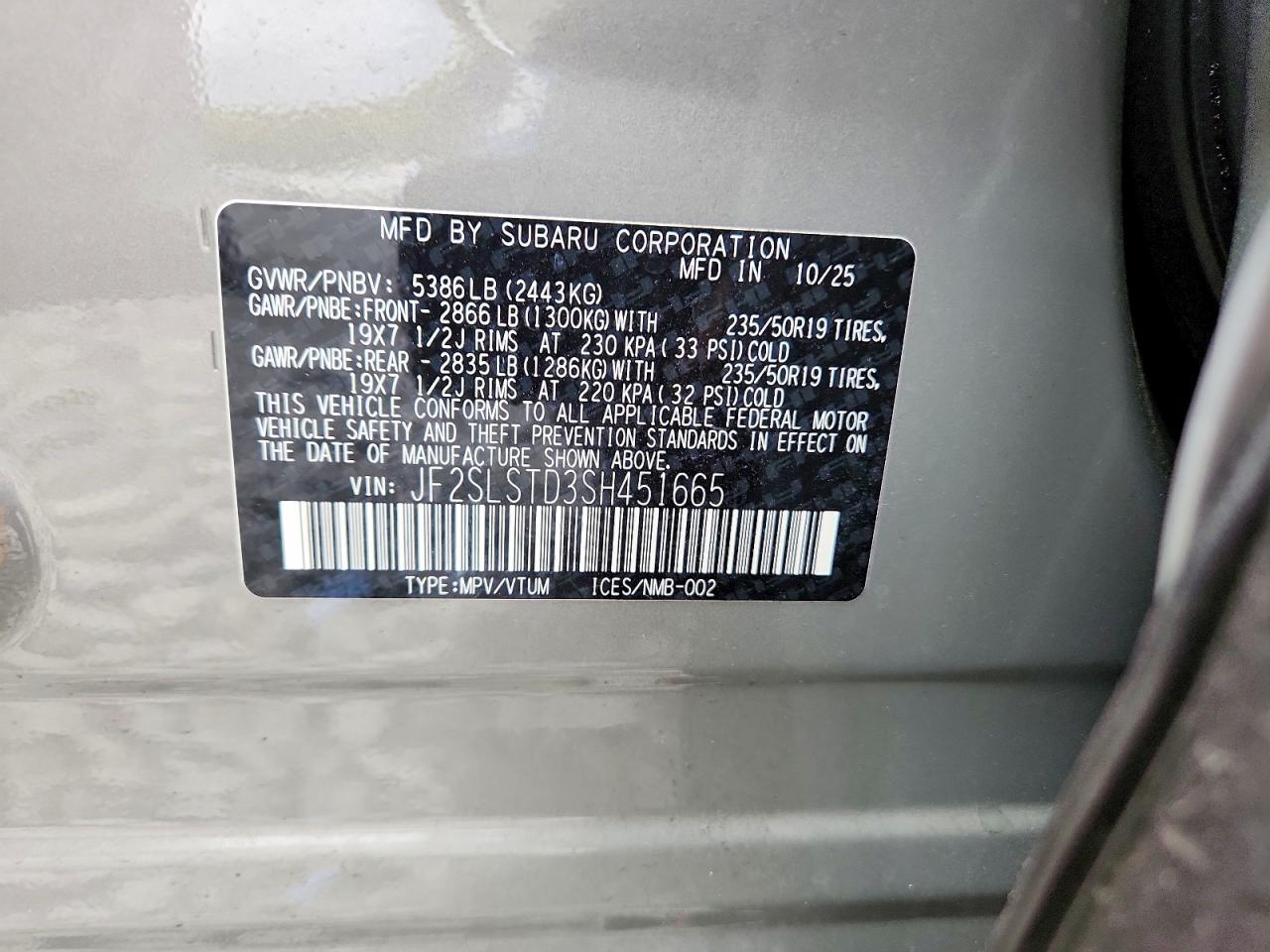 2025 SUBARU FORESTER