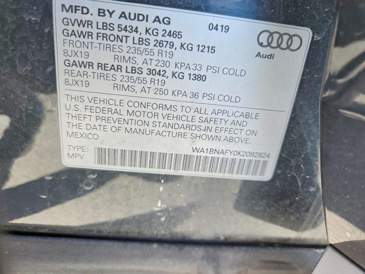2019 AUDI Q5