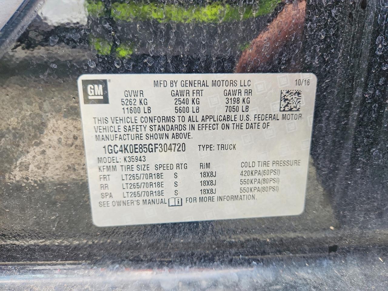 2016 CHEVROLET Silverado 3500