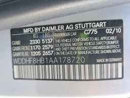 2010 MERCEDES-BENZ E-Class