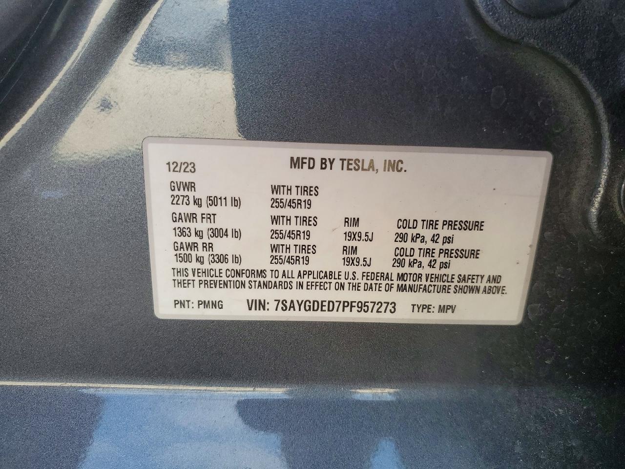 2023 TESLA MODEL Y