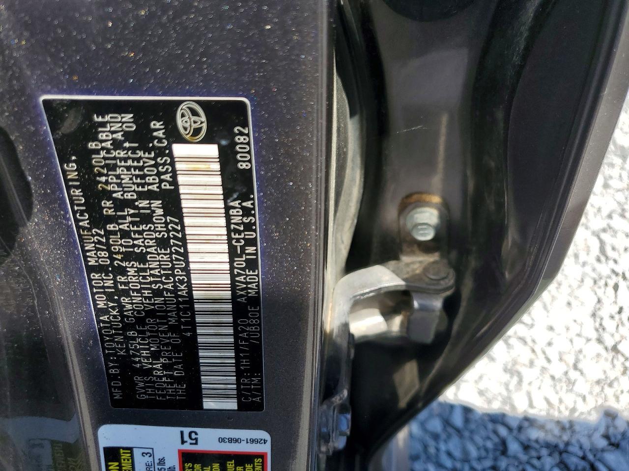 2023 TOYOTA CAMRY
