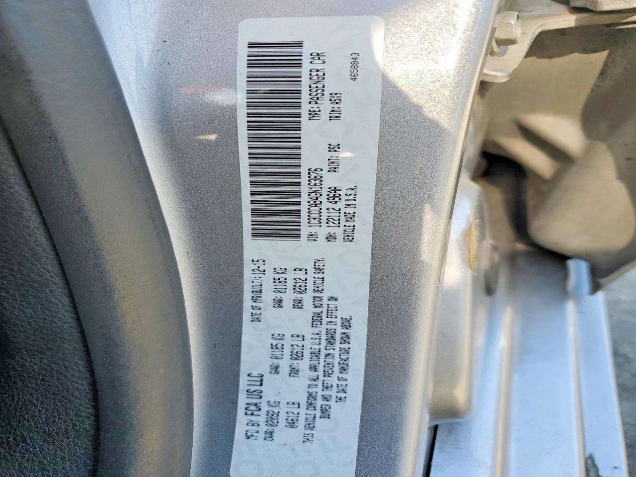 2016 CHRYSLER 200