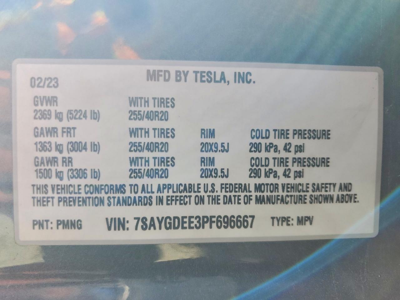 2023 TESLA MODEL Y