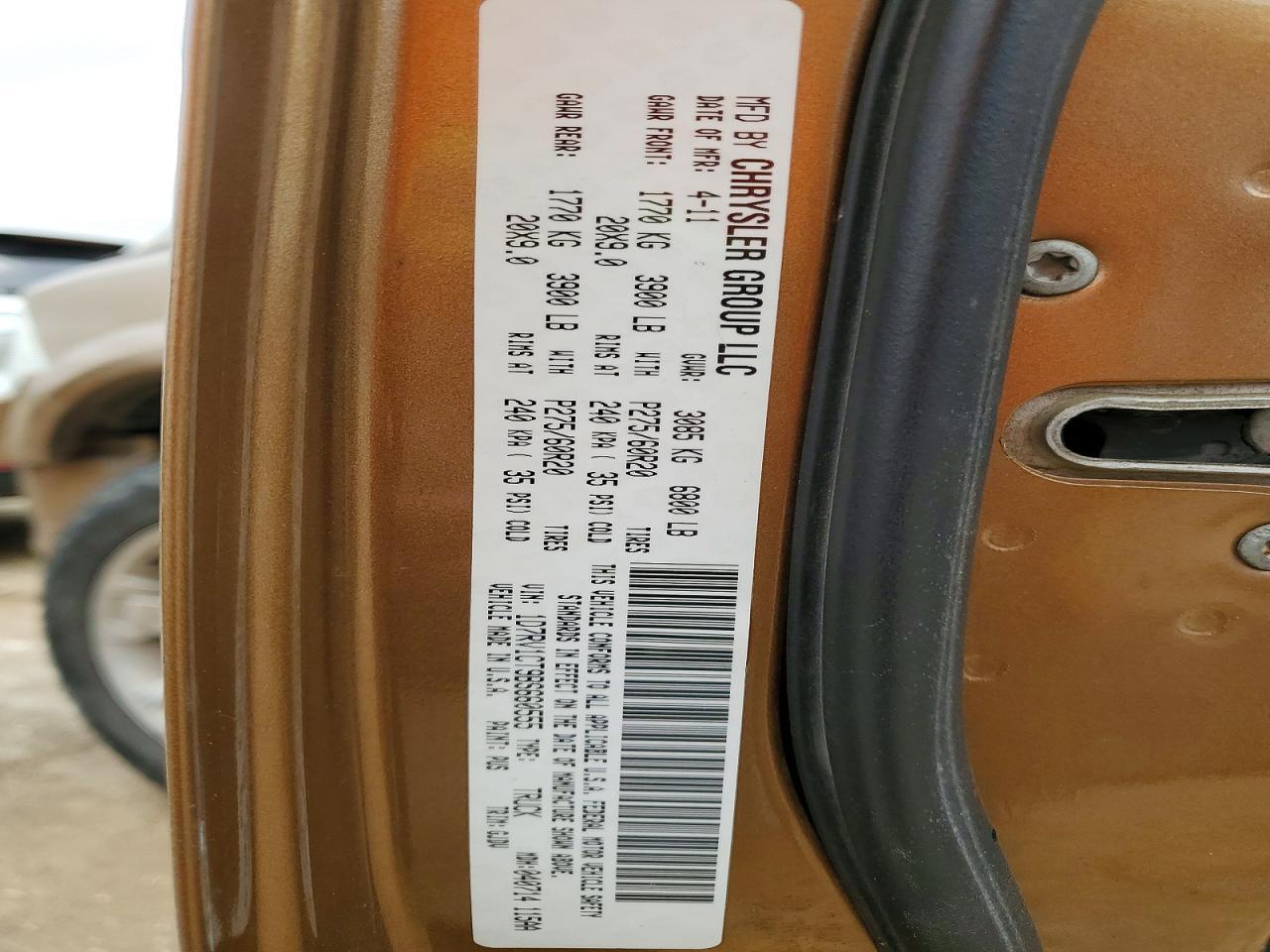 2011 DODGE RAM 1500