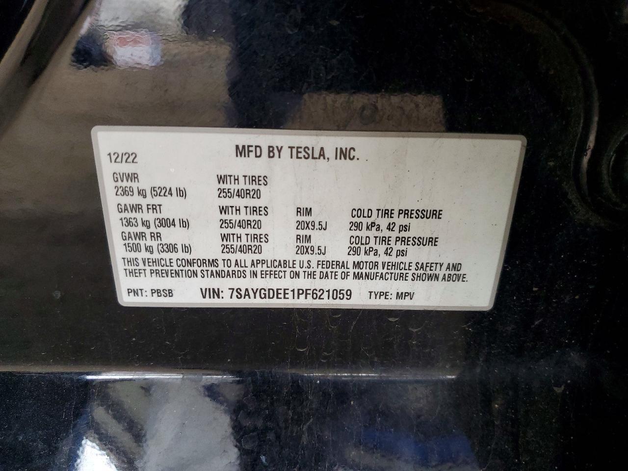 2023 TESLA MODEL Y