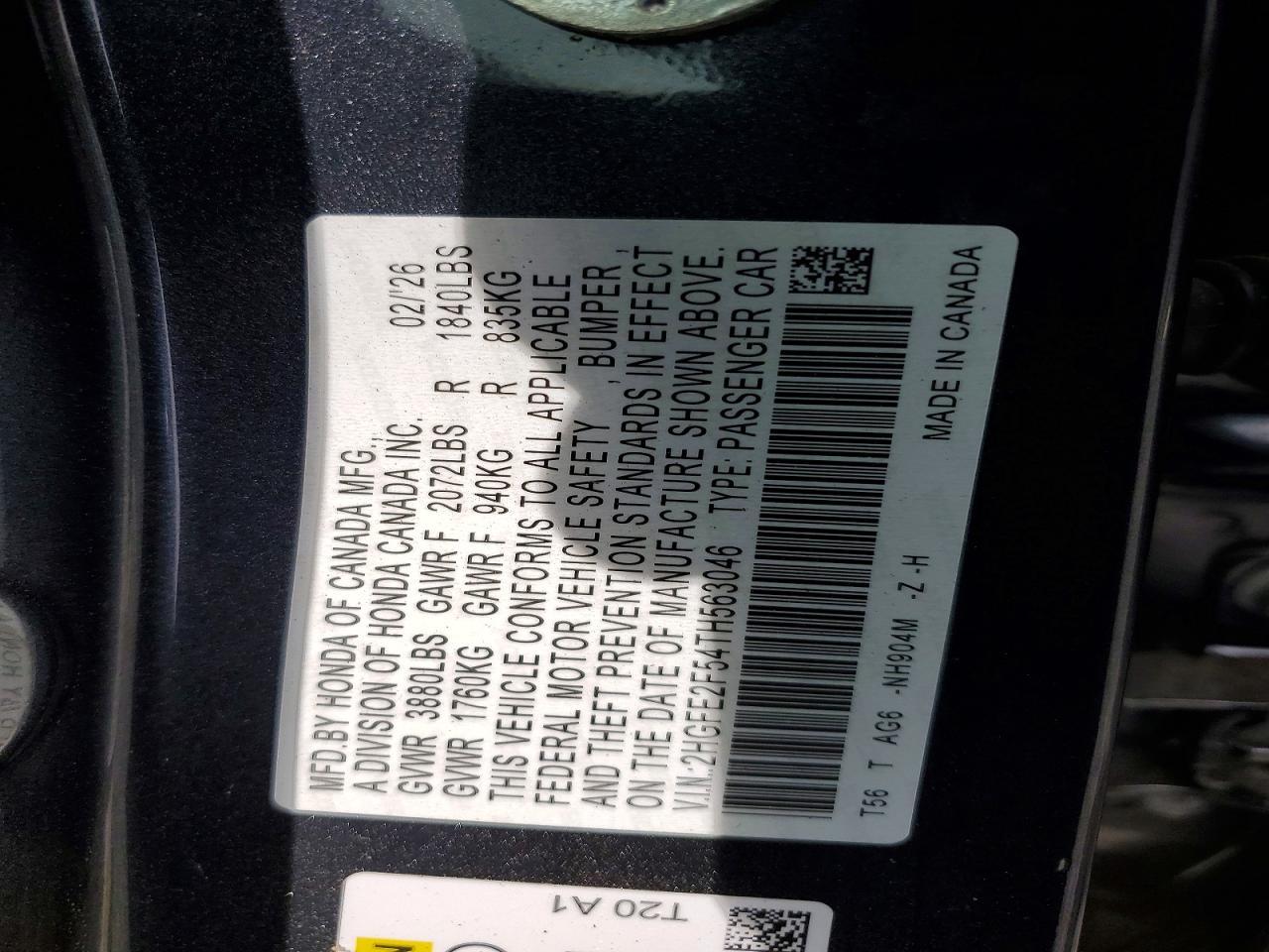 2026 HONDA CIVIC