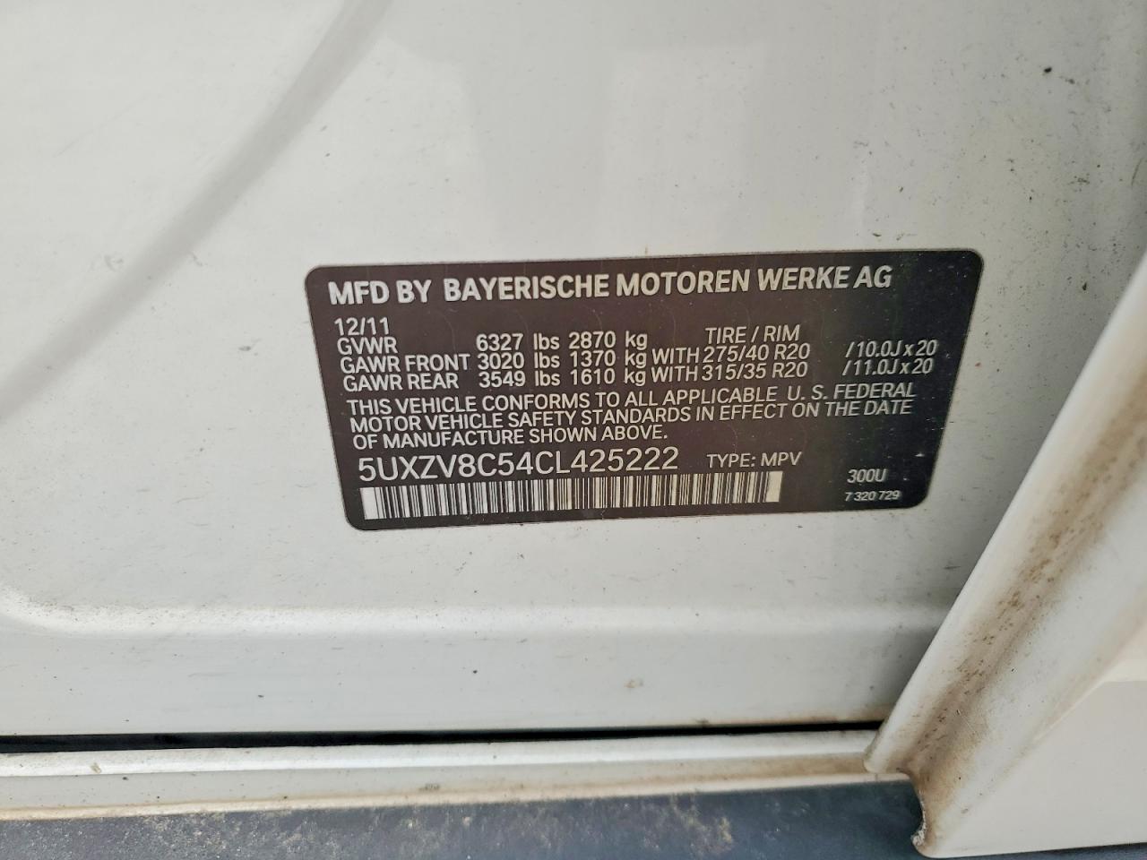 2012 BMW X5