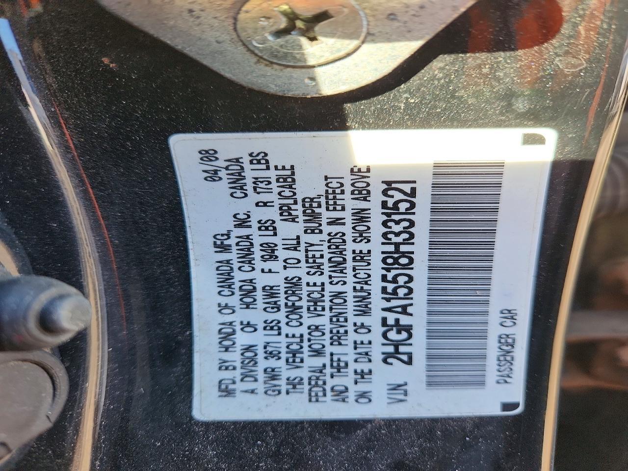 2008 HONDA CIVIC