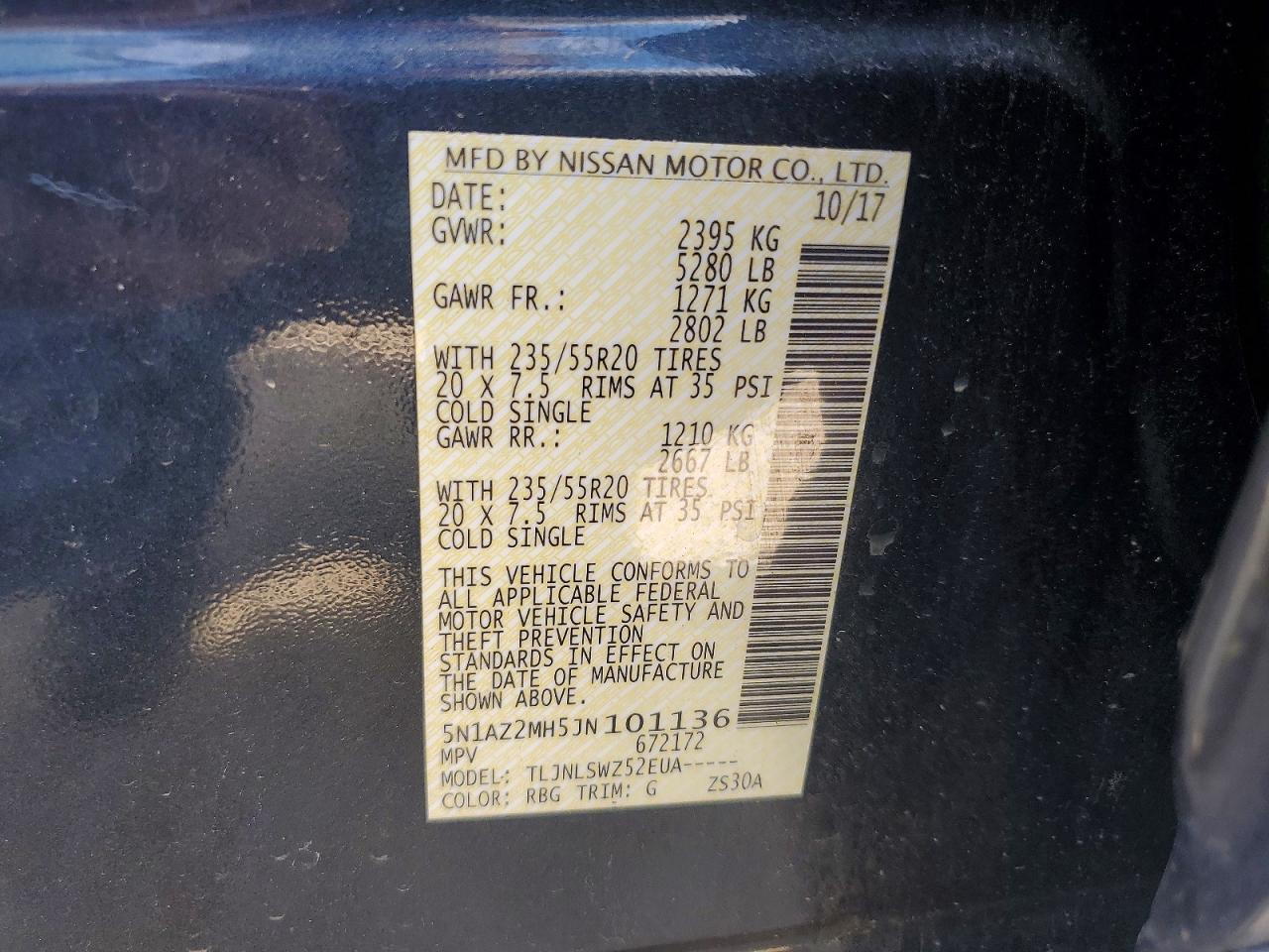 2018 NISSAN MURANO