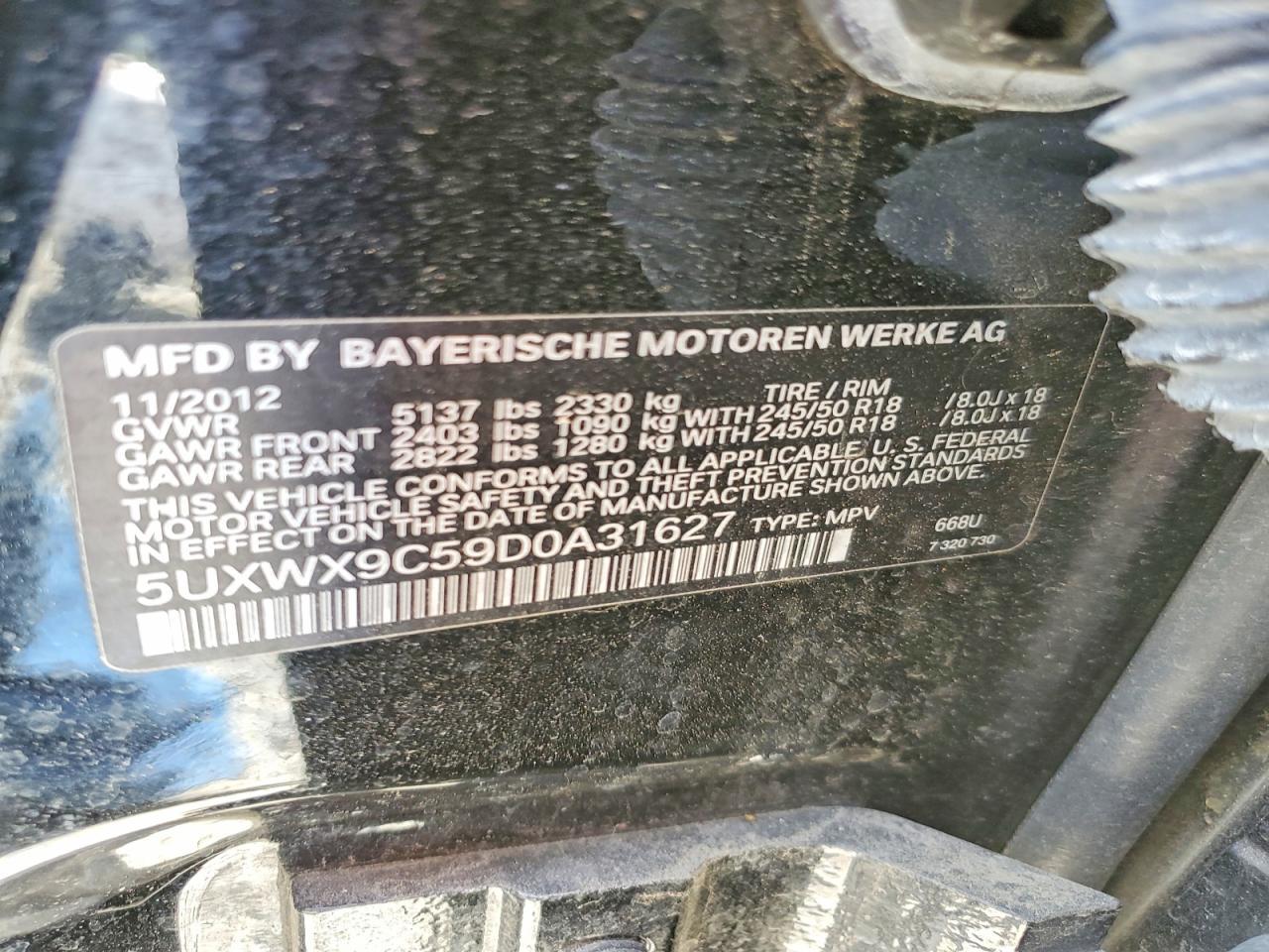 2013 BMW X3
