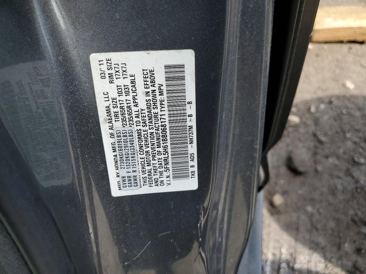 2011 HONDA ODYSSEY