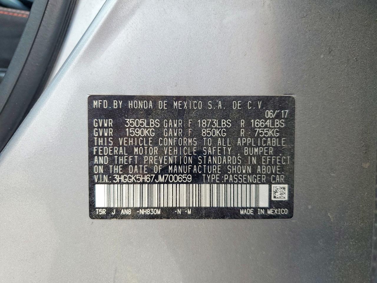 2018 HONDA FIT