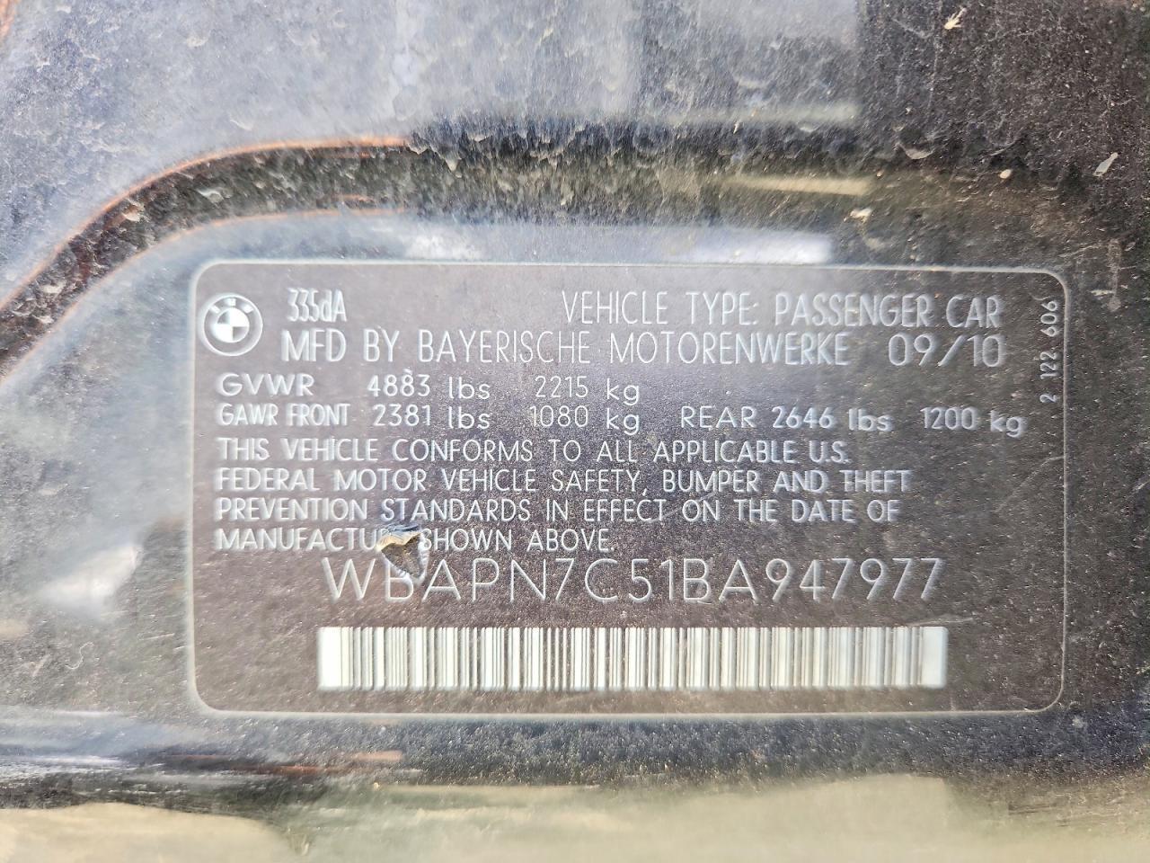 2011 BMW 3 SERIES