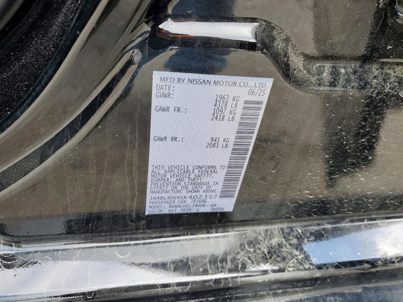 2025 NISSAN ALTIMA
