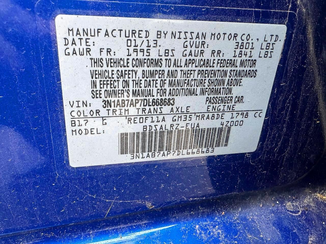 2013 NISSAN SENTRA