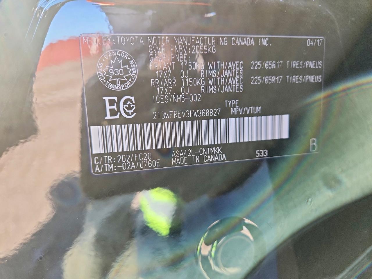 2017 TOYOTA RAV4